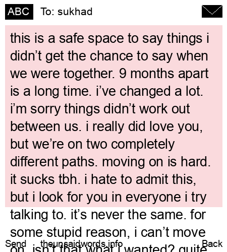 unsent message to sukhad