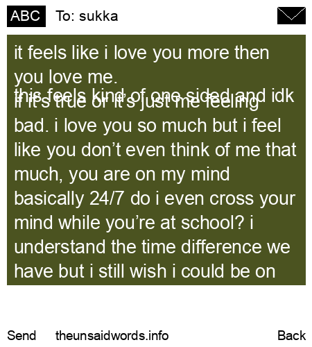 unsent message to sukka