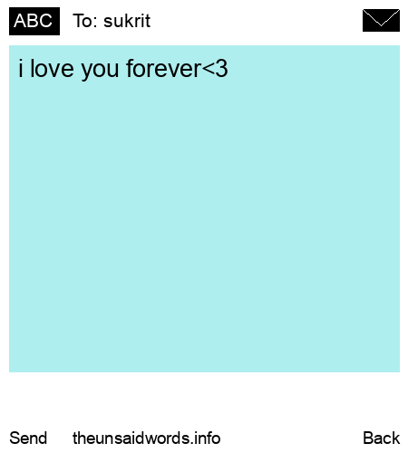 unsent message to sukrit