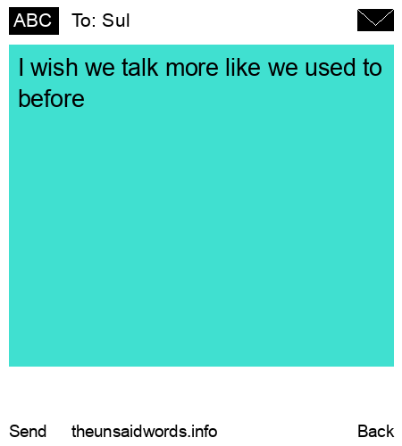 unsent message to Sul