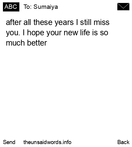 unsent message to Sumaiya