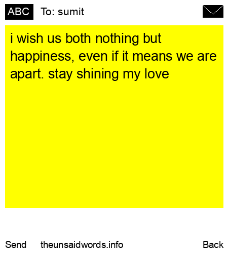 unsent message to sumit