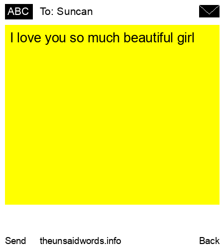 unsent message to Suncan