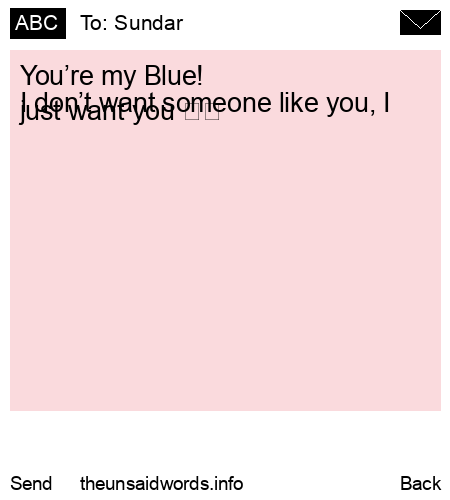 unsent message to Sundar