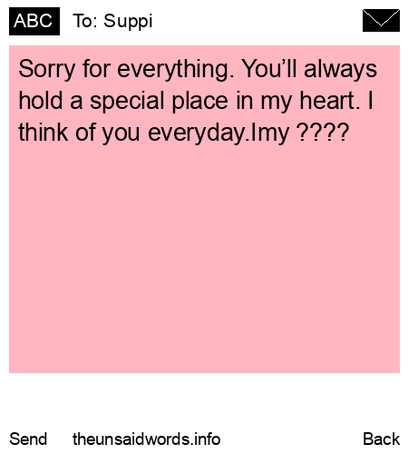 unsent message to Suppi 
