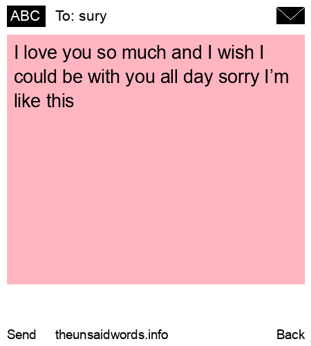 unsent message to sury