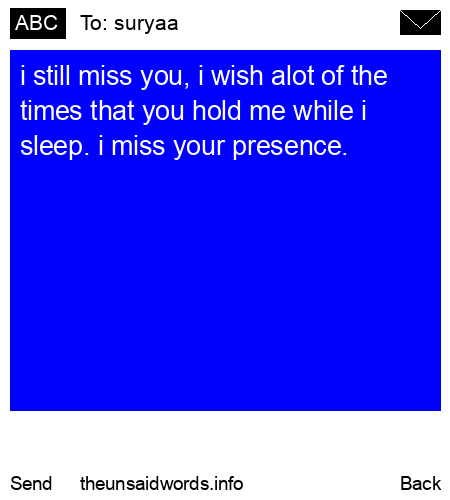 unsent message to suryaa