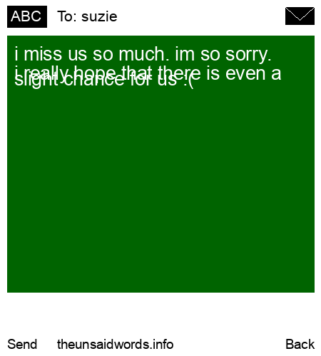 unsent message to suzie 