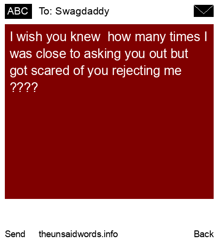unsent message to Swagdaddy