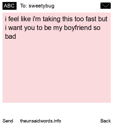 unsent message to sweetybug