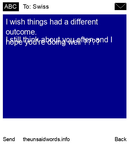 unsent message to Swiss 