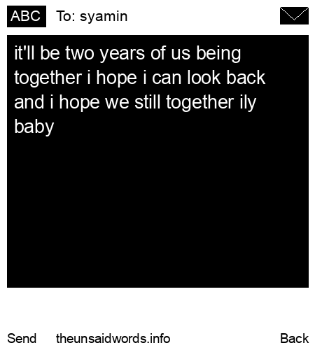 unsent message to syamin
