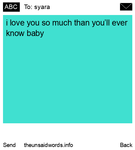 unsent message to syara
