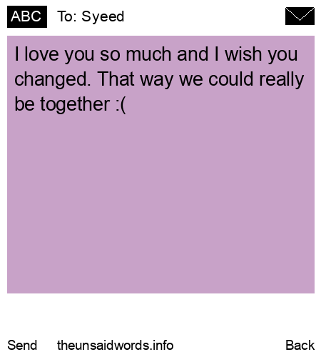 unsent message to Syeed 
