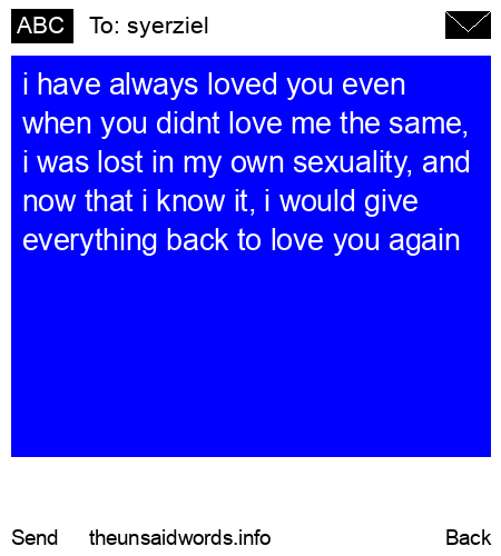 unsent message to syerziel