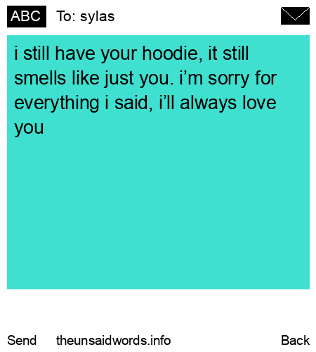 unsent message to sylas