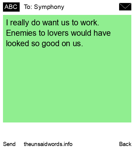 unsent message to Symphony
