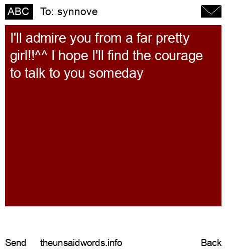 unsent message to synnove