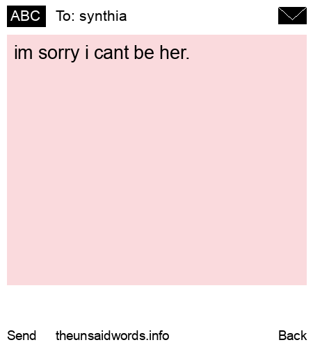 unsent message to synthia