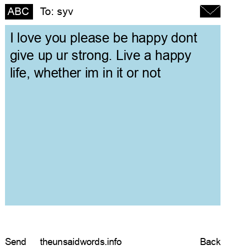 unsent message to syv