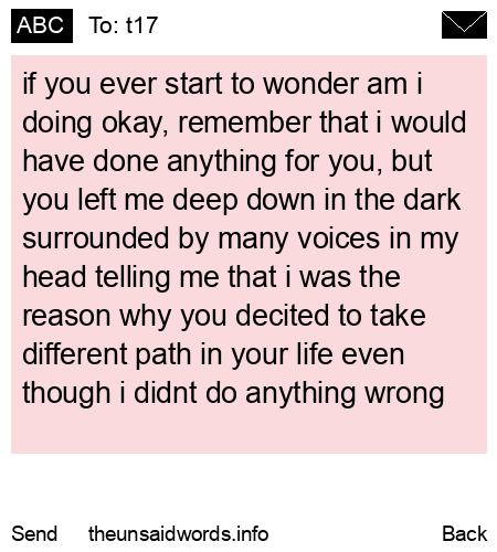 unsent message to t17