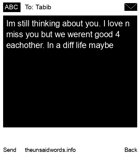 unsent message to Tabib