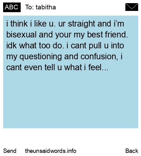 unsent message to tabitha