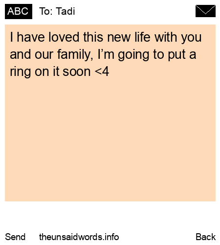 unsent message to Tadi