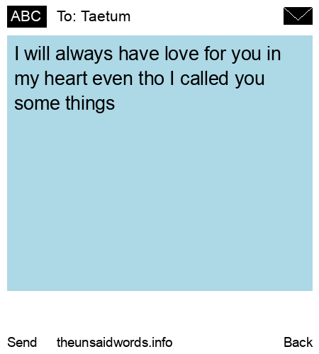 unsent message to Taetum 