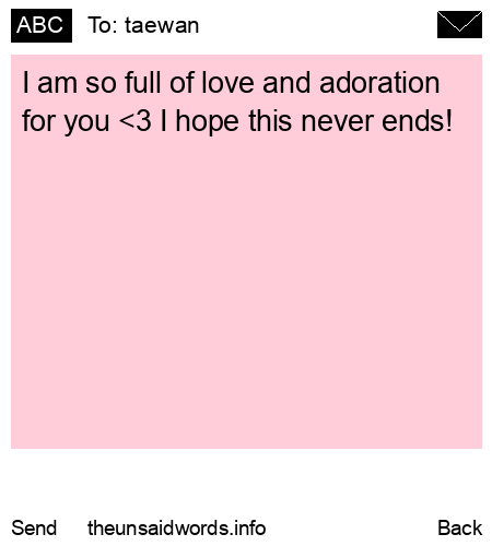 unsent message to taewan