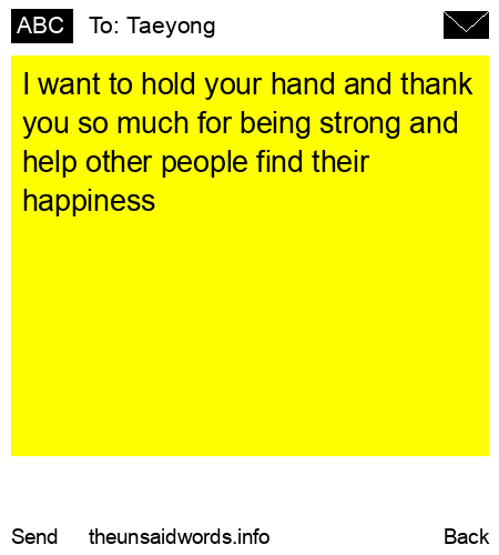 unsent message to Taeyong