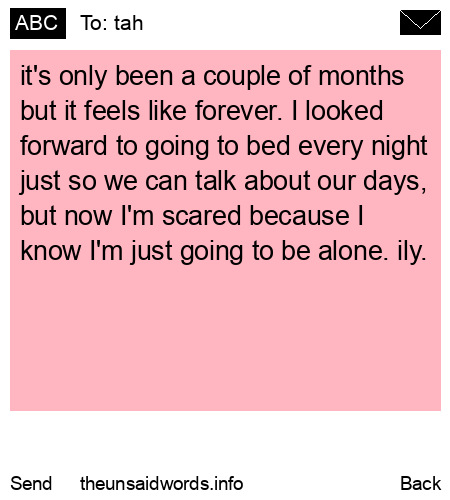 unsent message to tah