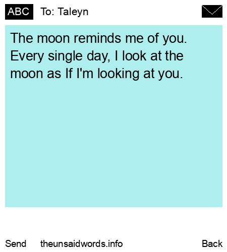 unsent message to Taleyn 