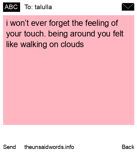 unsent message to talulla