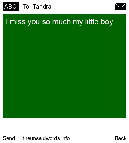 unsent message to Tandra 