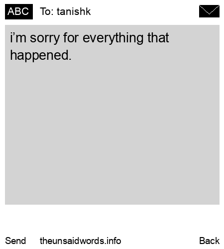 unsent message to tanishk 