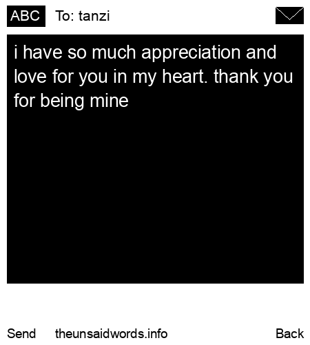 unsent message to tanzi