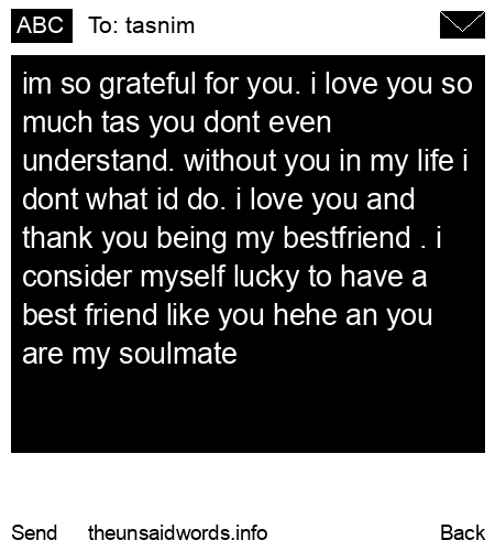 unsent message to tasnim