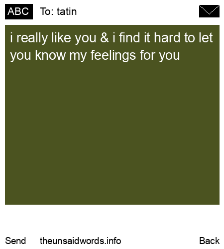 unsent message to tatin