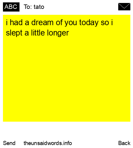 unsent message to tato