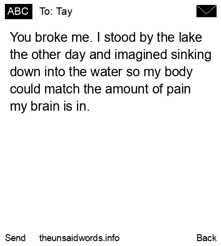 unsent message to Tay