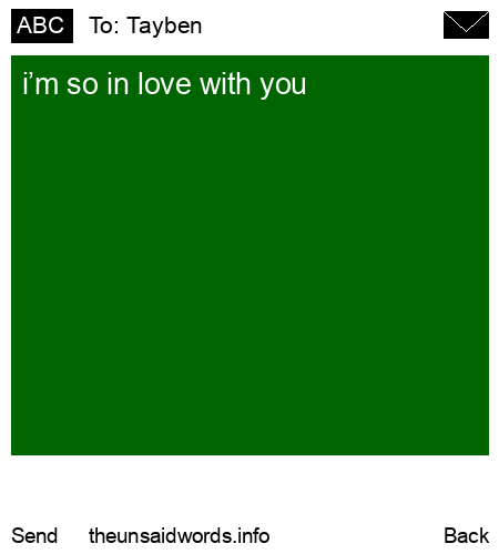 unsent message to Tayben 