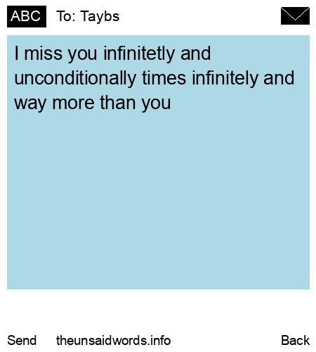unsent message to Taybs