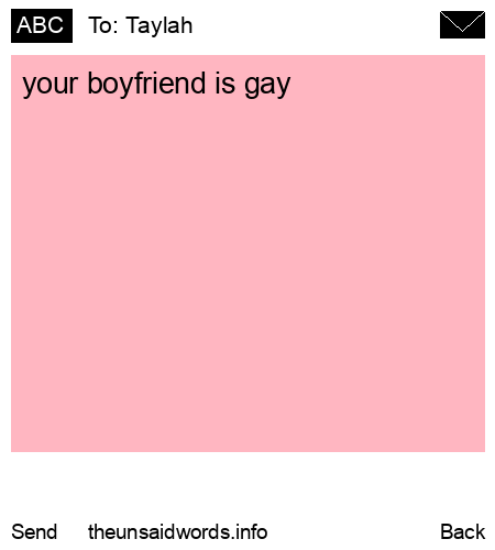 unsent message to Taylah 