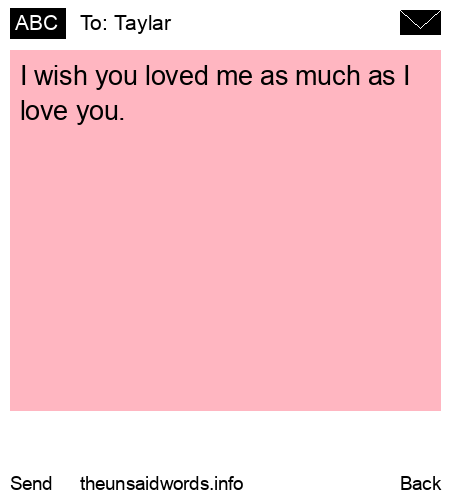 unsent message to Taylar
