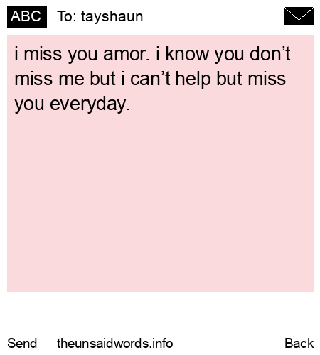 unsent message to tayshaun