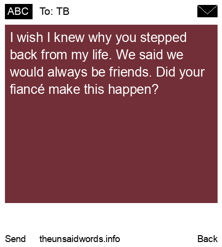 unsent message to TB