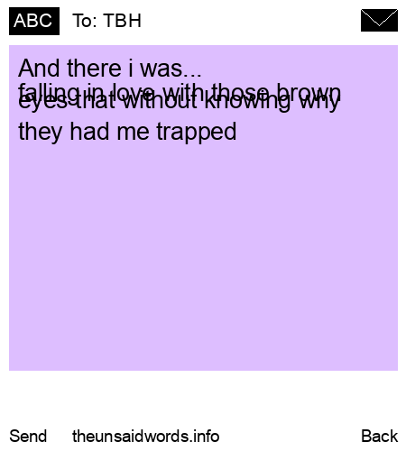 unsent message to TBH