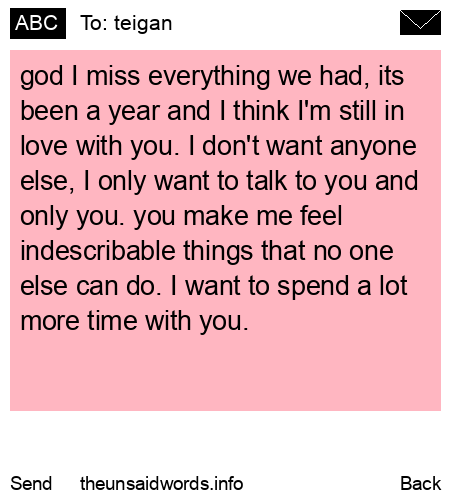 unsent message to teigan