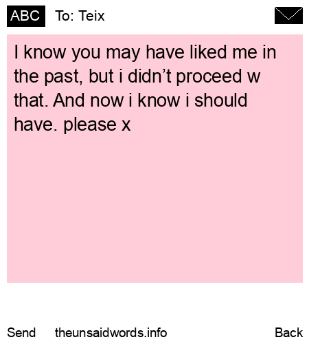 unsent message to Teix